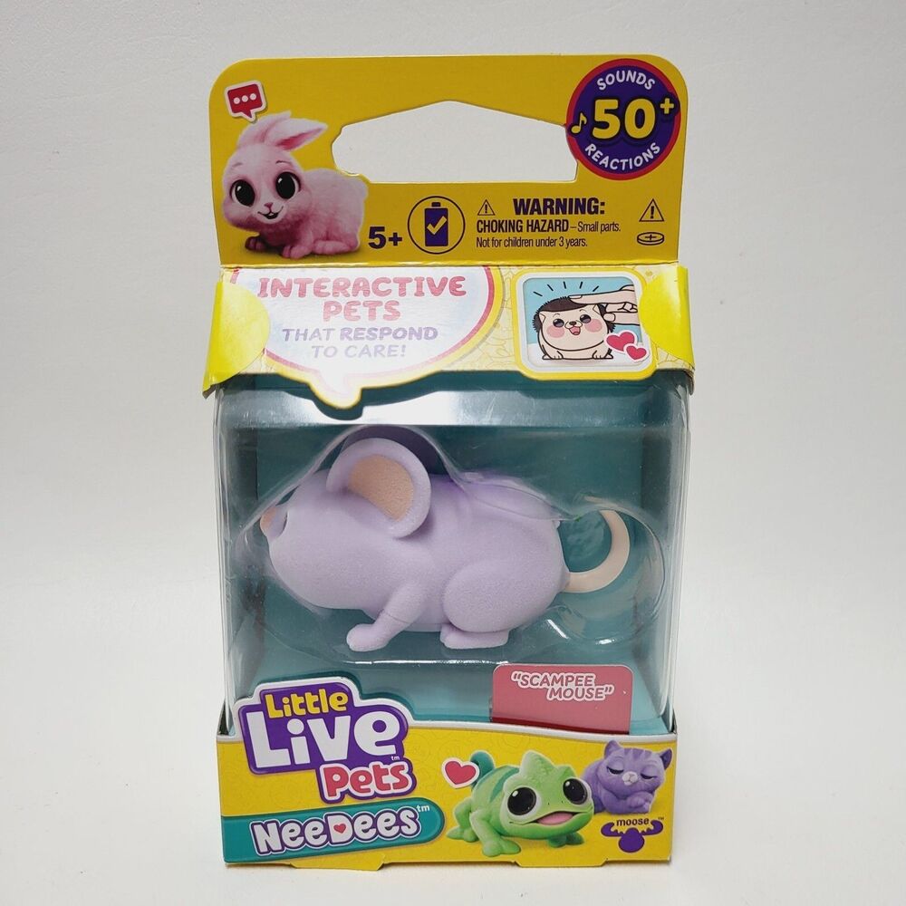 Little Live Pets NeeDees Scampee Mouse - Interactive Pet Sounds - New
